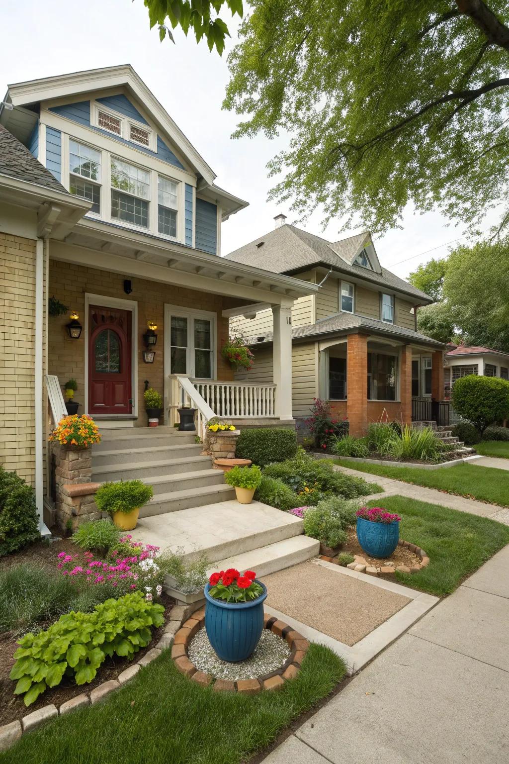 A welcoming Chicago front yard with enhanced curb appeal.