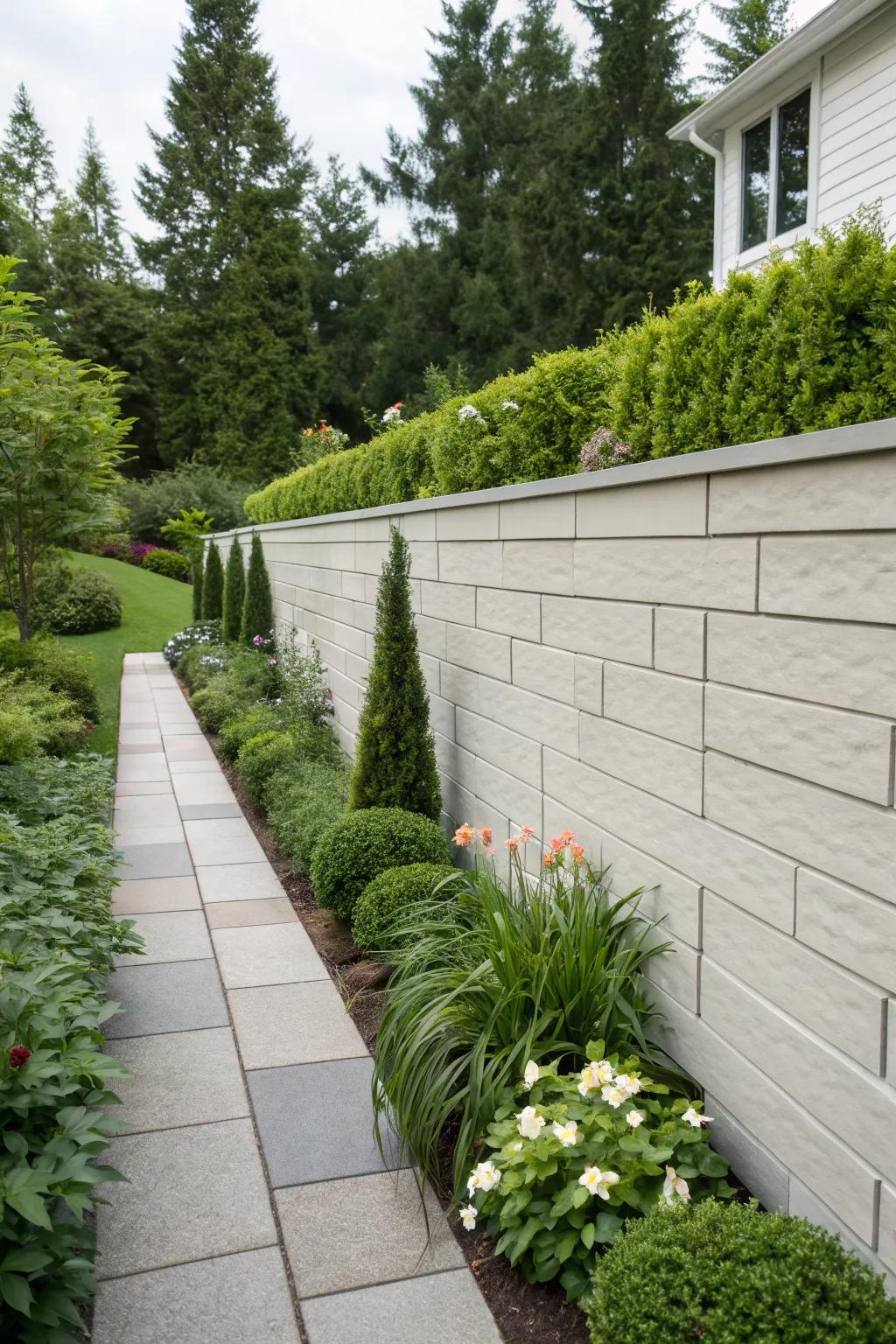 Vinyl siding offers a clean and versatile option for wall coverings.