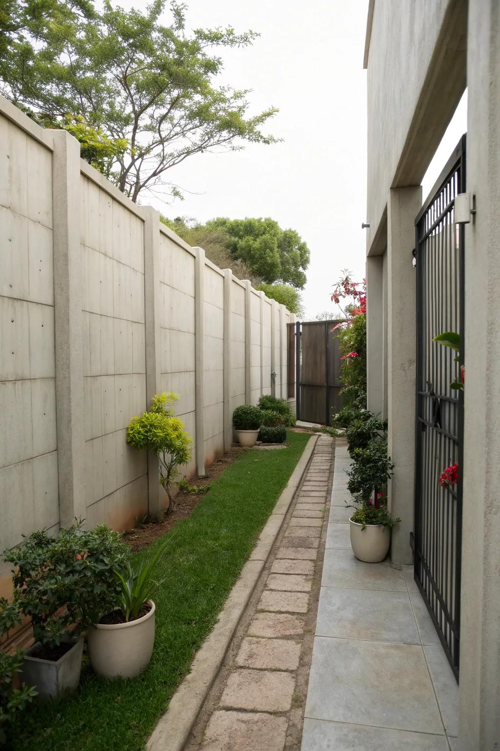 Privacy that turns your side yard into a retreat.