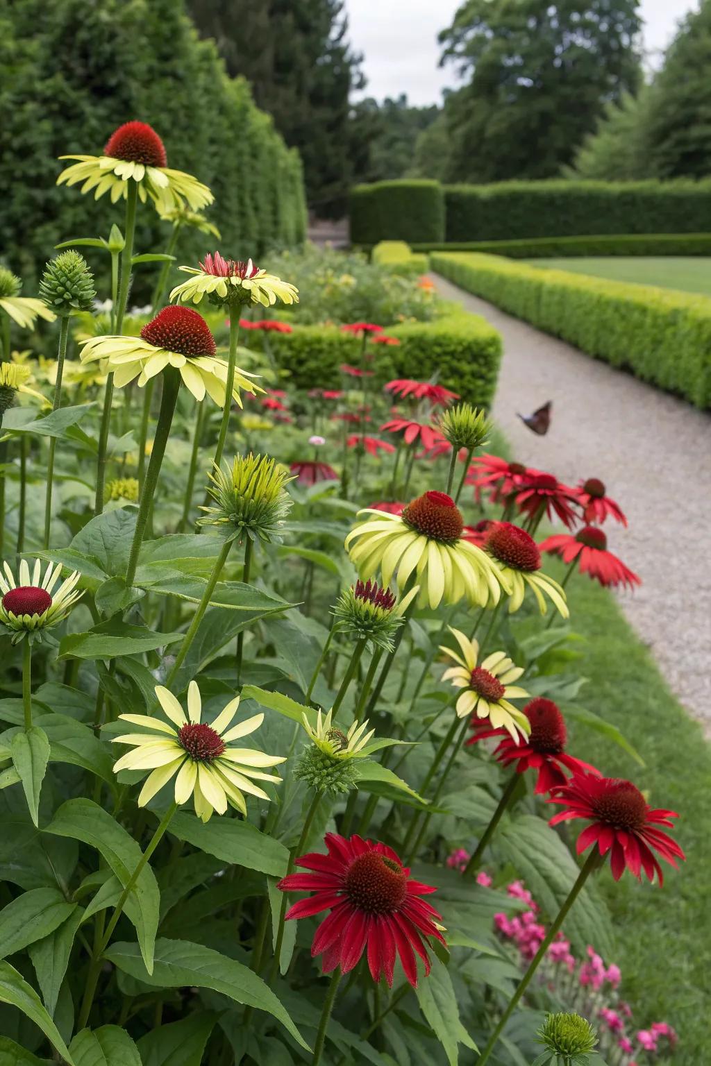 Unexpected coneflower colors that catch the eye.
