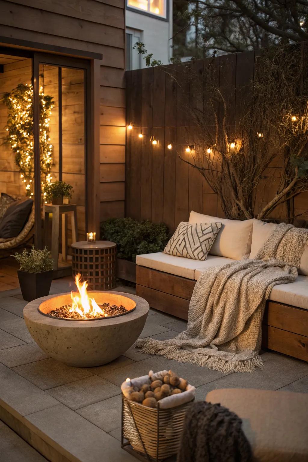 An intimate nook for cozy conversations and relaxation.