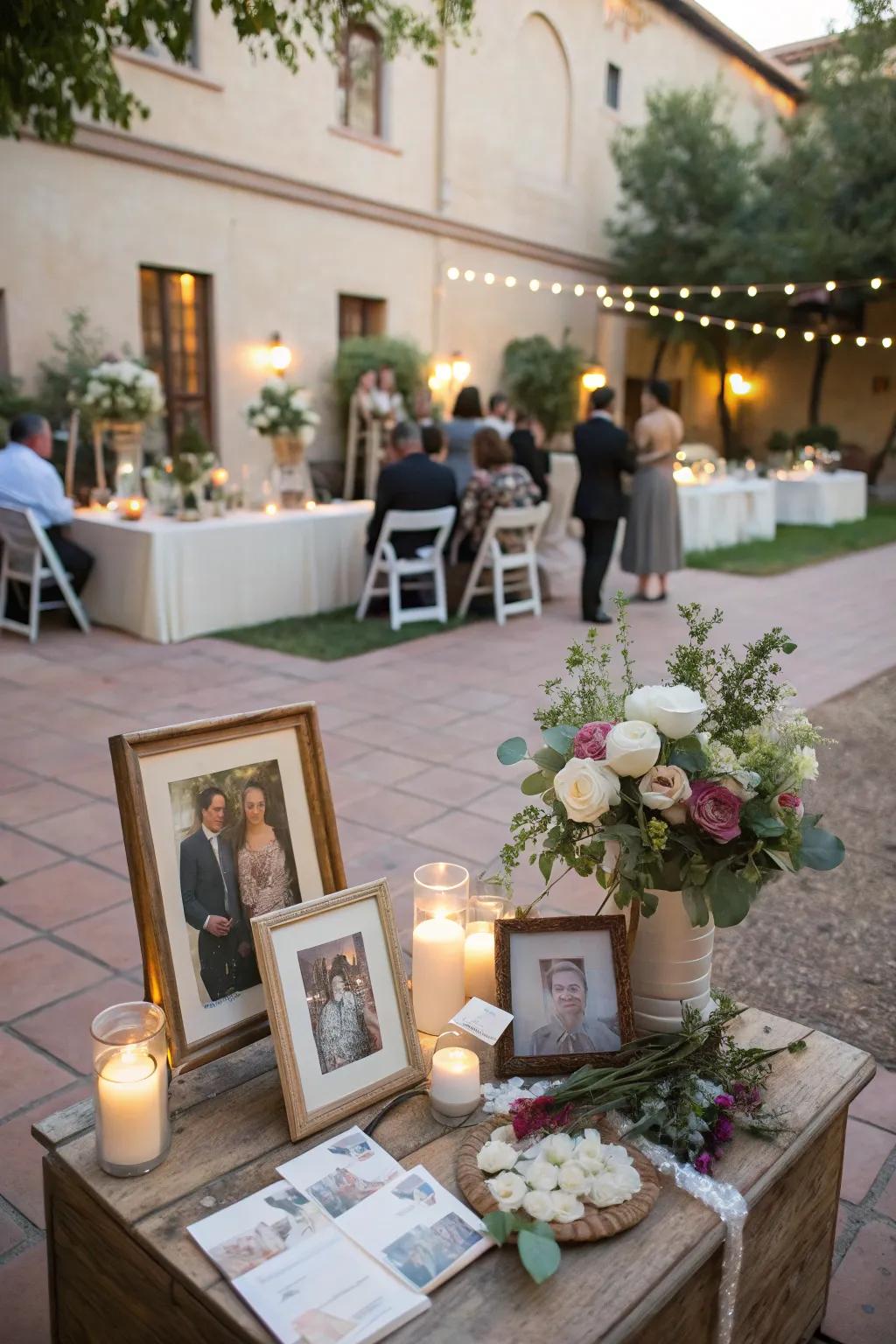 Sentimental touches make the celebration uniquely yours.