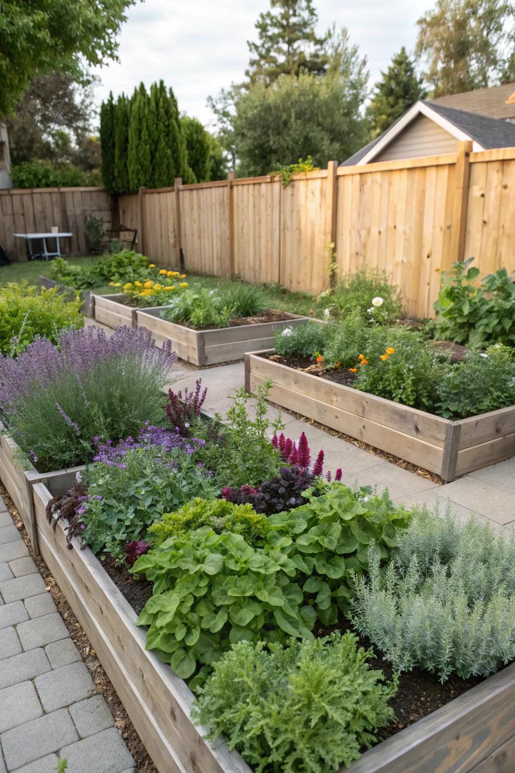 Raised beds elevate plants, making it more challenging for deer to reach them.