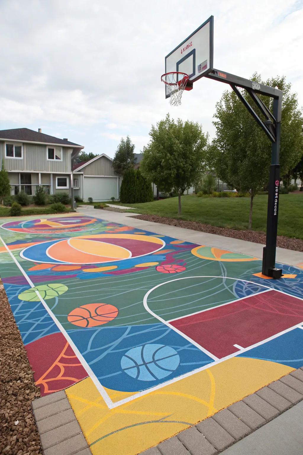 Bright colors bring energy and fun to your court.