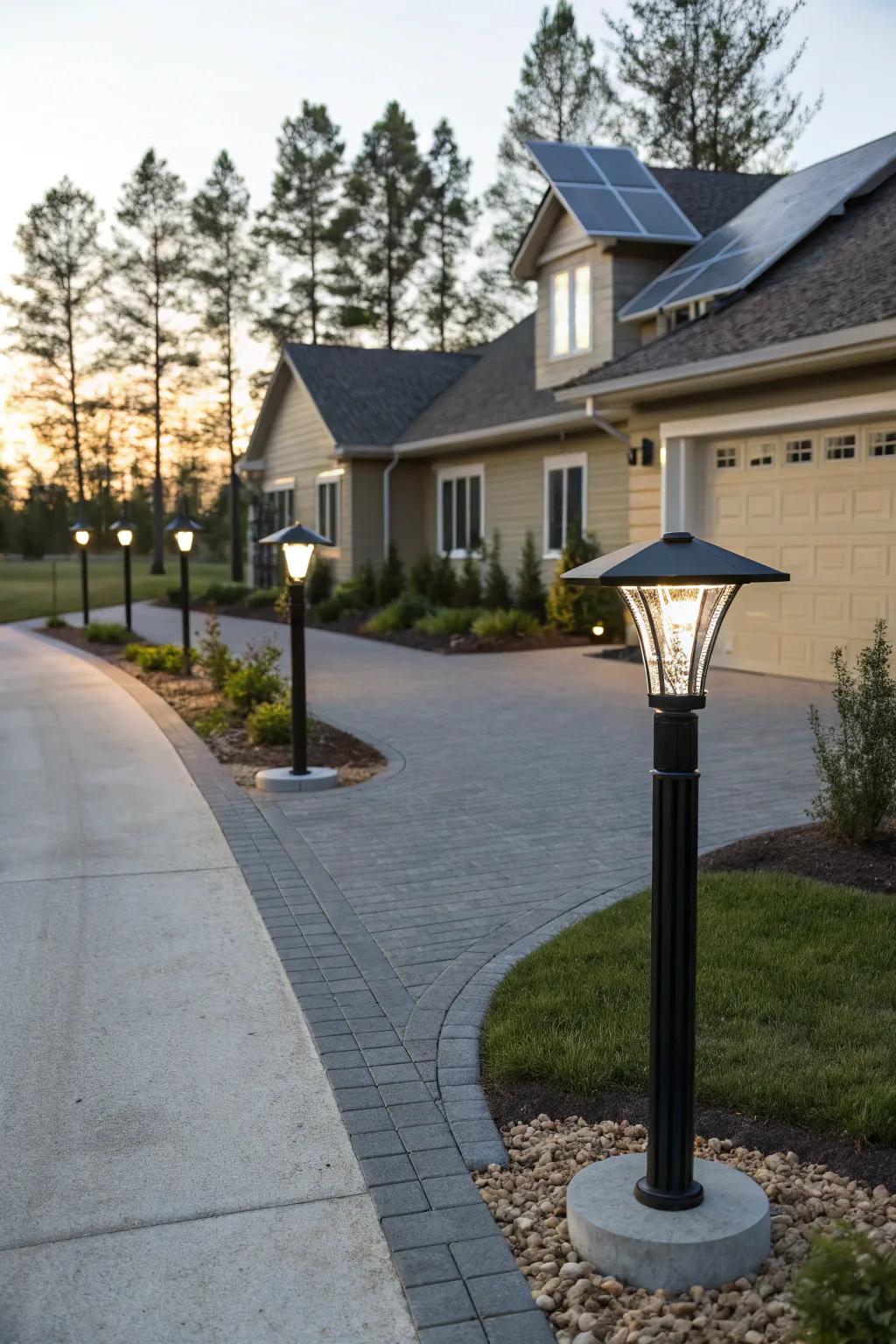 Eco-friendly and cost-effective solar-powered lights.