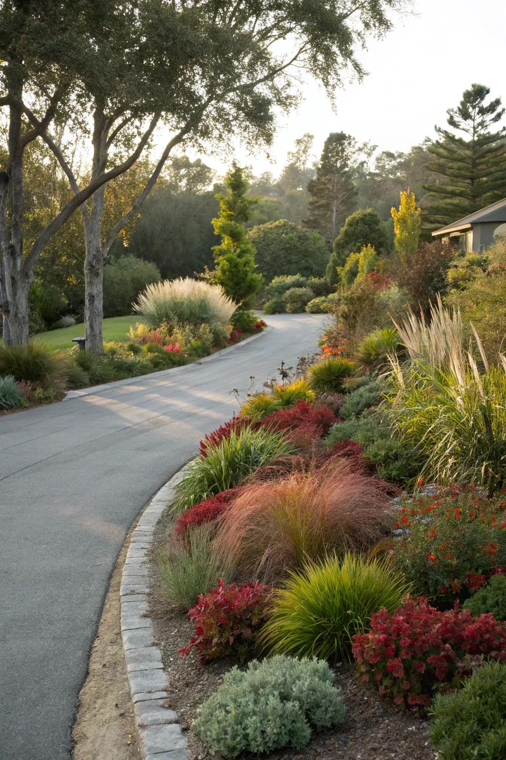 Embrace sustainability with native plants for your driveway.