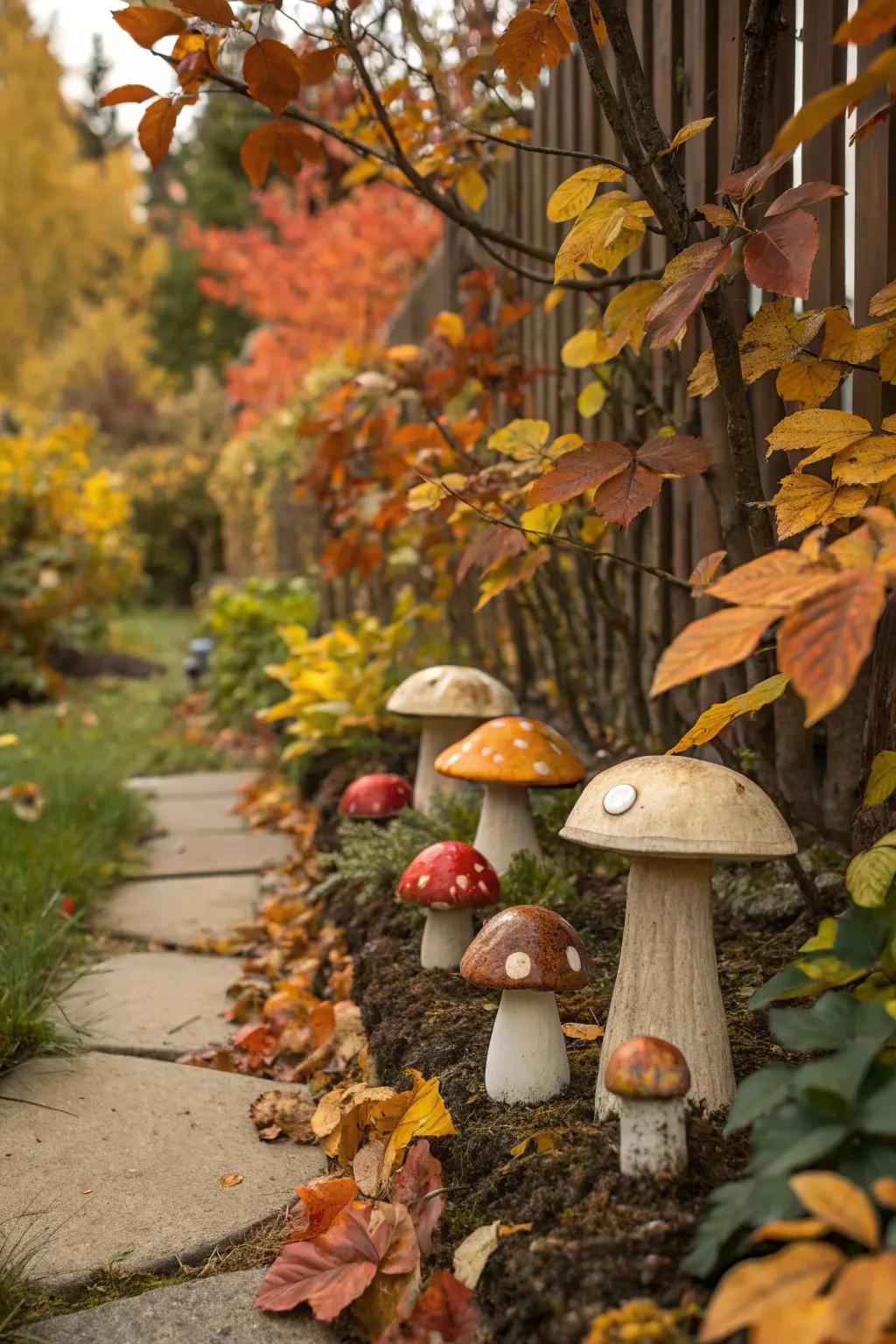 Mushrooms create enchanting, fairy-tale scenes in your garden.