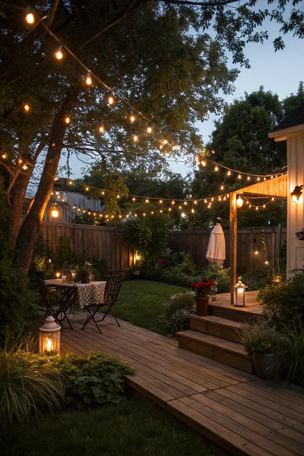 Evening magic with beautiful lighting.