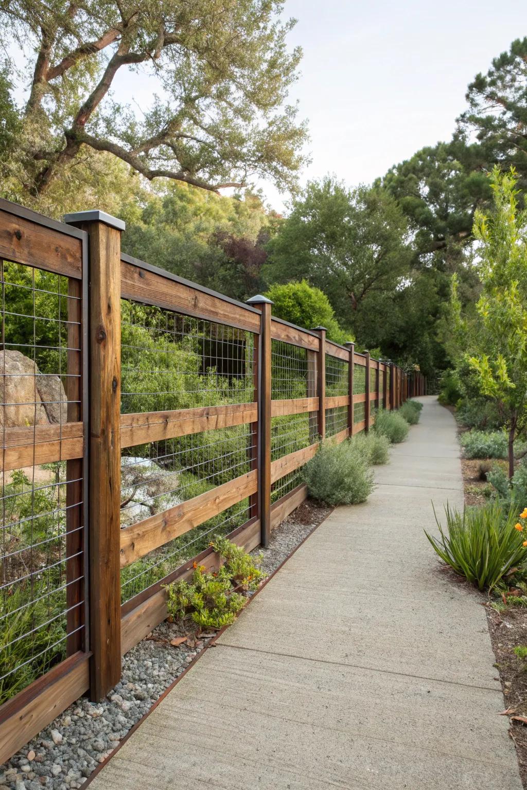 Recycled materials add sustainability and character.