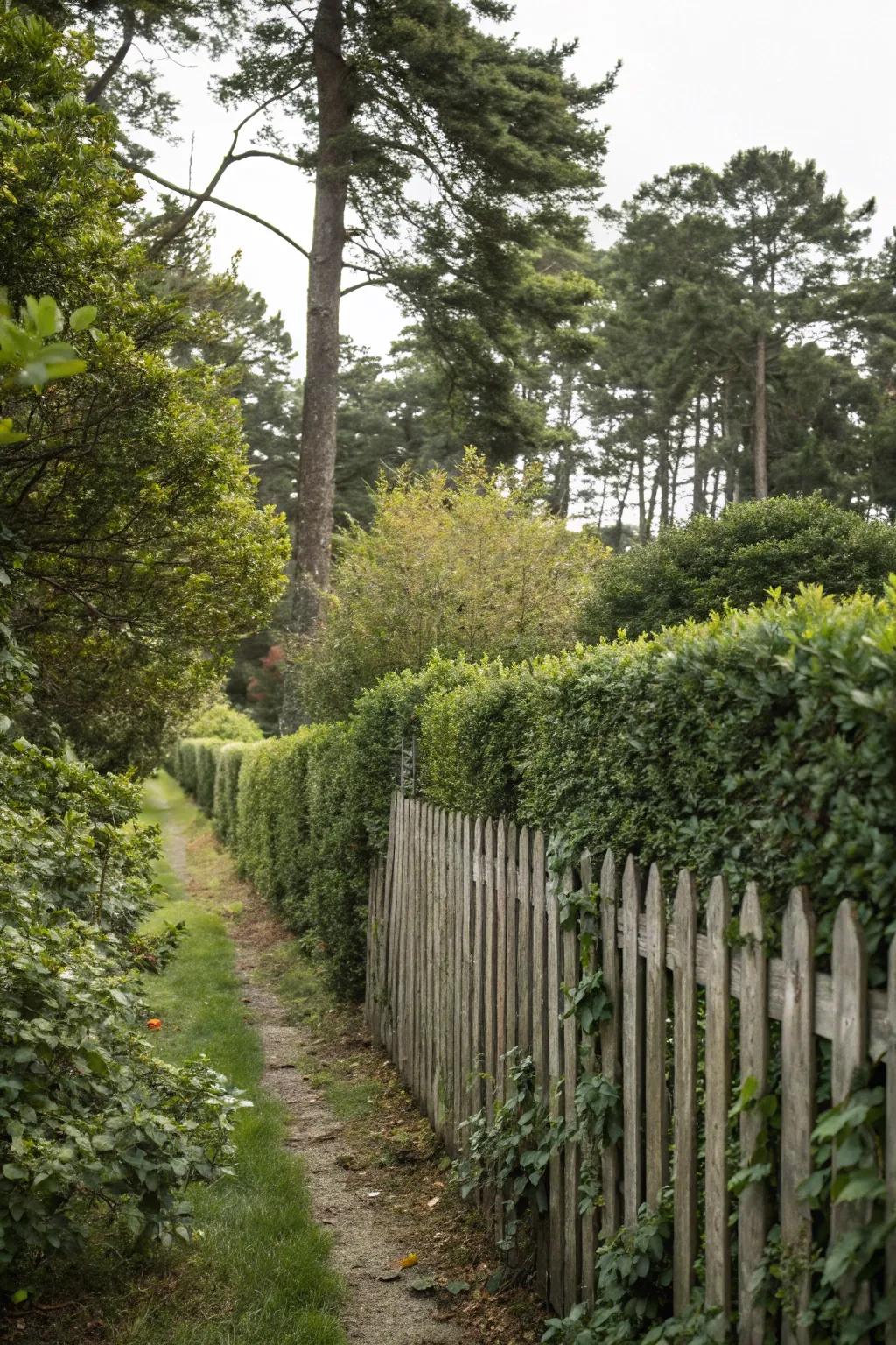 Create a serene, private oasis with dense plantings.