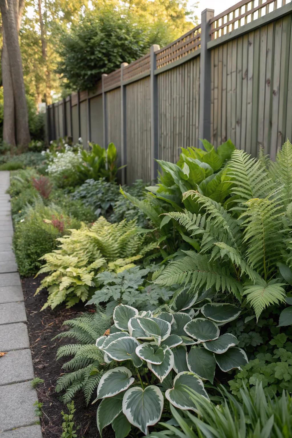 A mix of plant textures adds richness and variety to your garden.