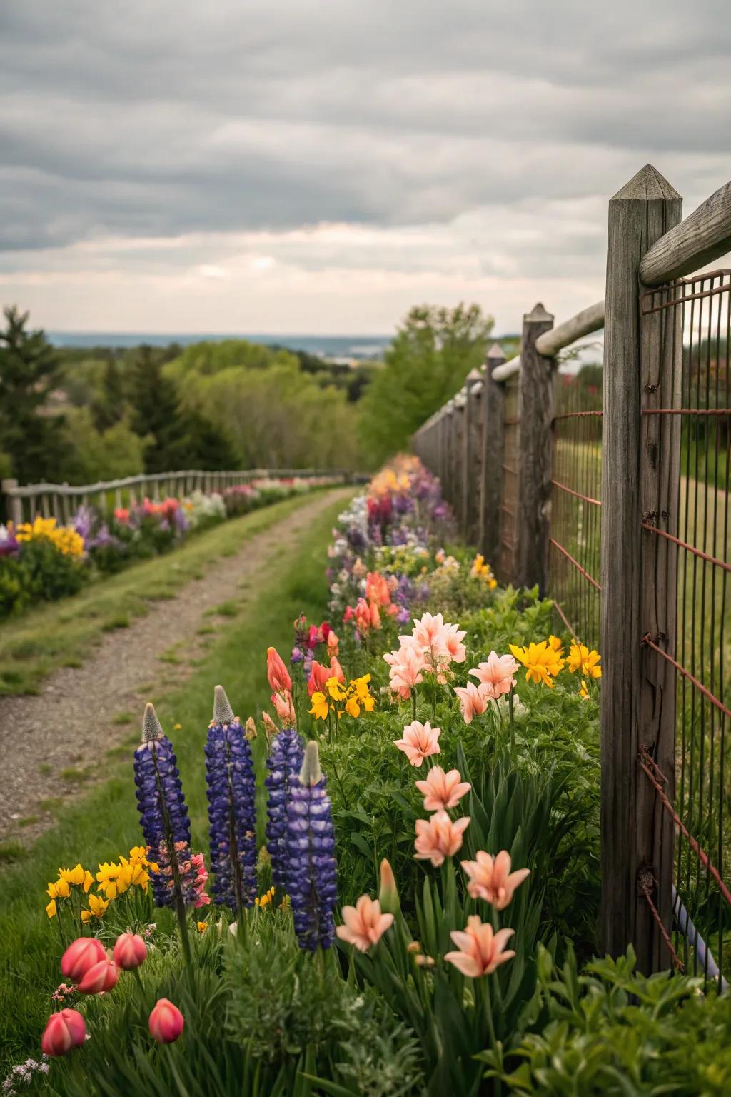Seasonal plant swaps keep your fence vibrant and timely.