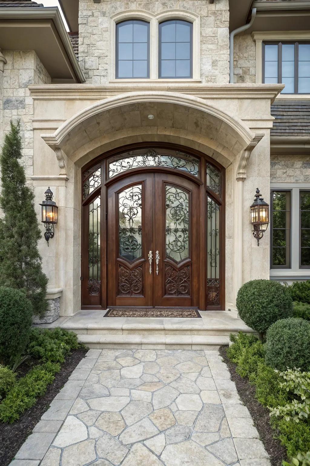 A cohesive design that enhances the overall aesthetic of the entryway.