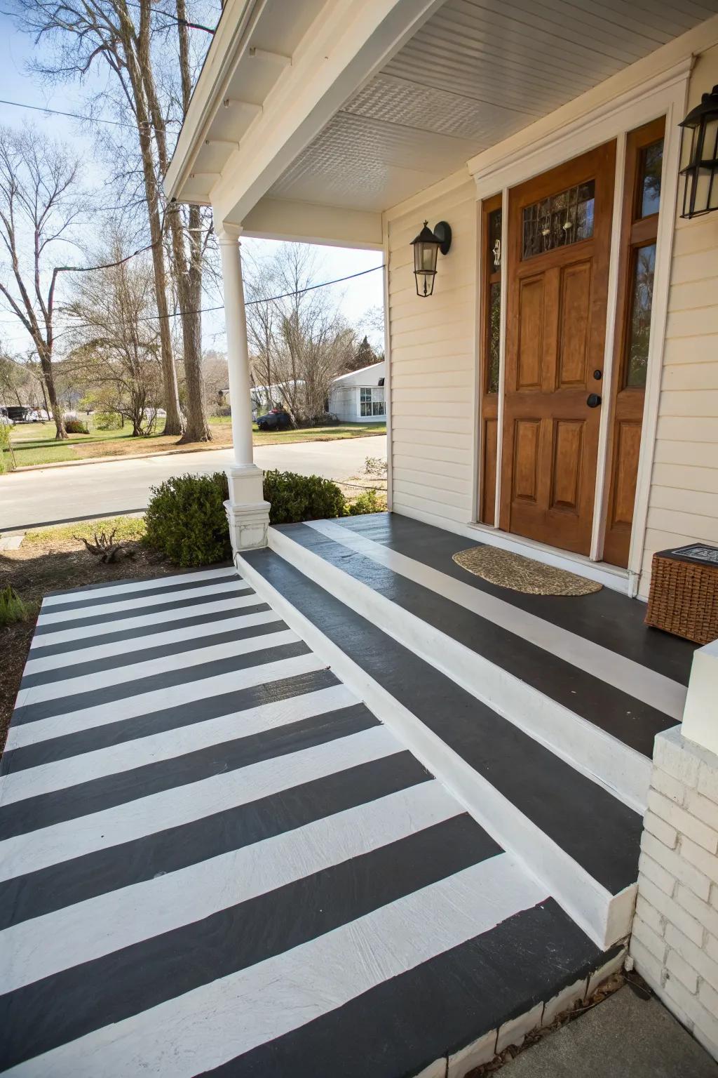 Bold stripes can create a dramatic visual effect.