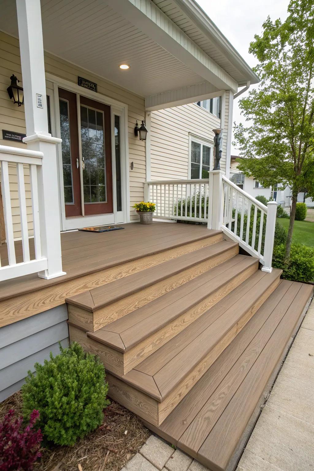 Composite materials offer beauty with easy upkeep.