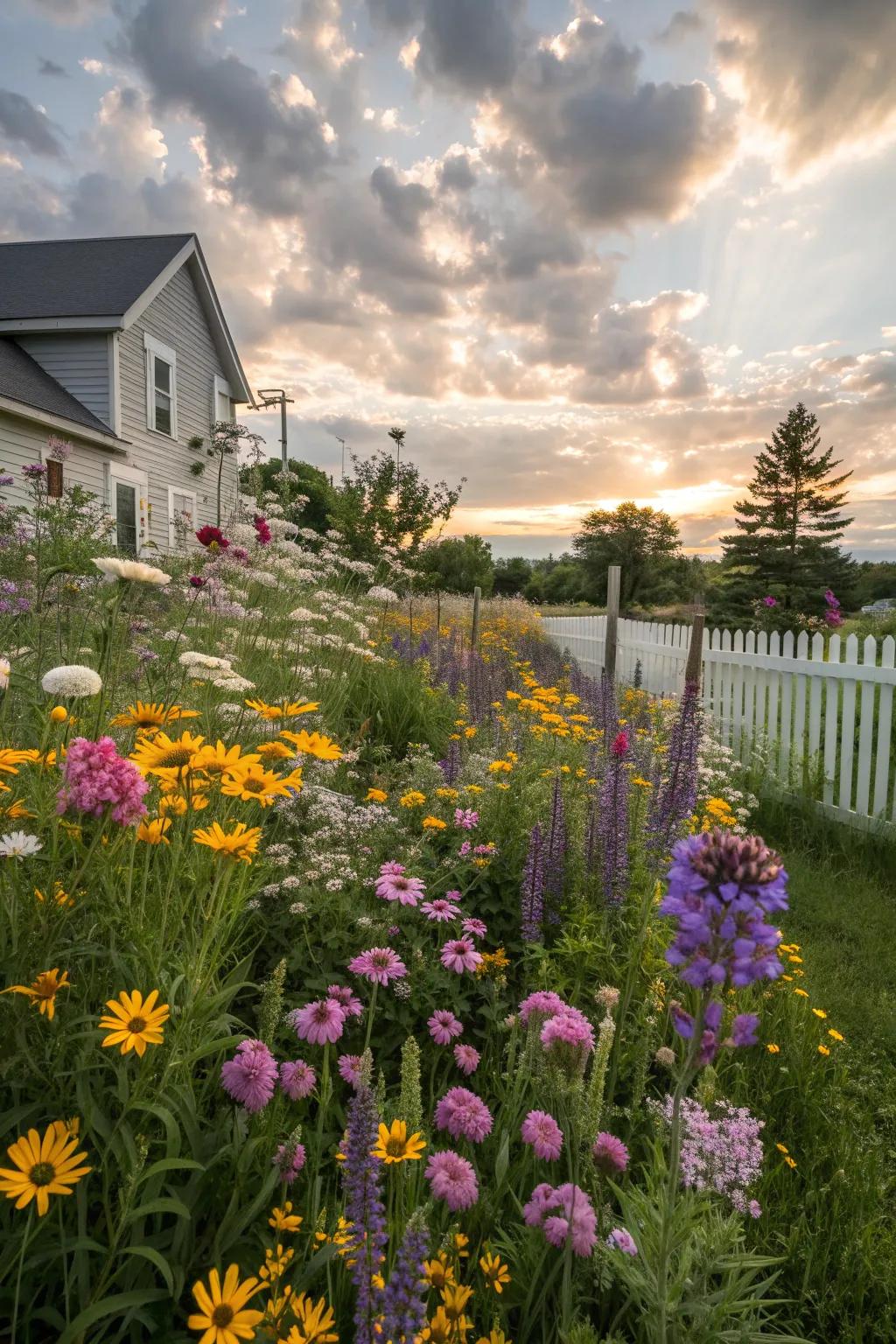 Wildflowers bring a splash of color and life to any yard.