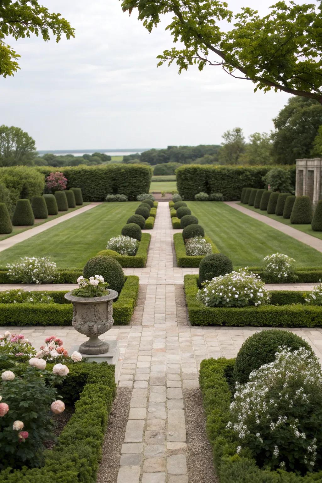 Symmetry brings a timeless elegance to your landscape.
