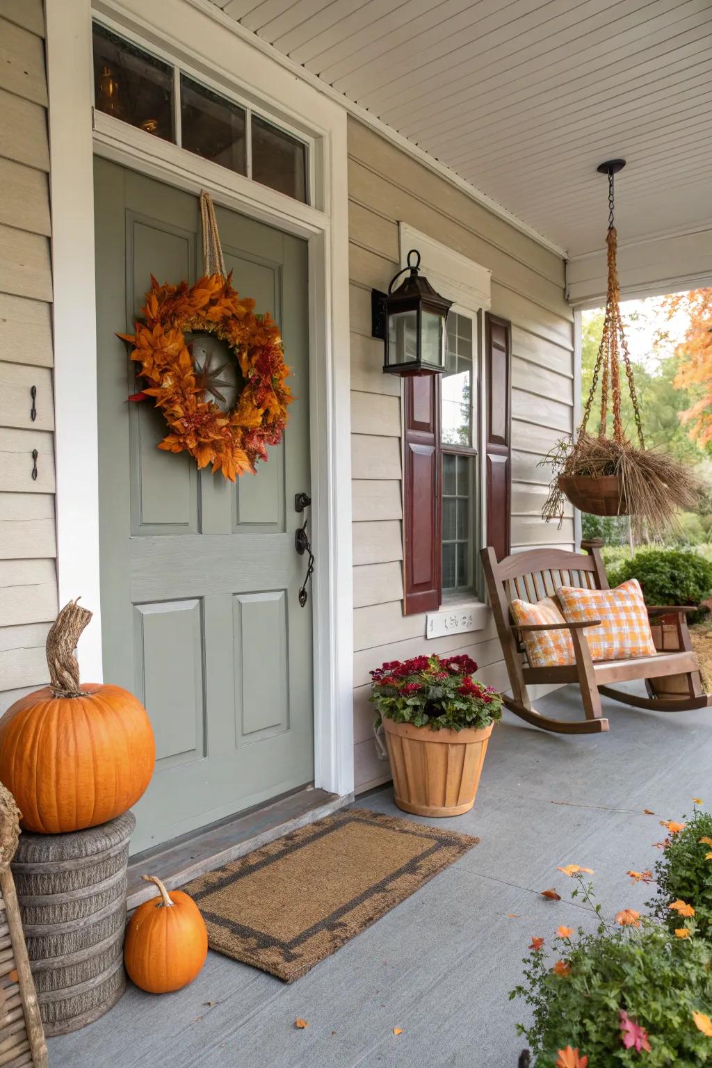 Seasonal decor keeps your porch looking fresh and festive.
