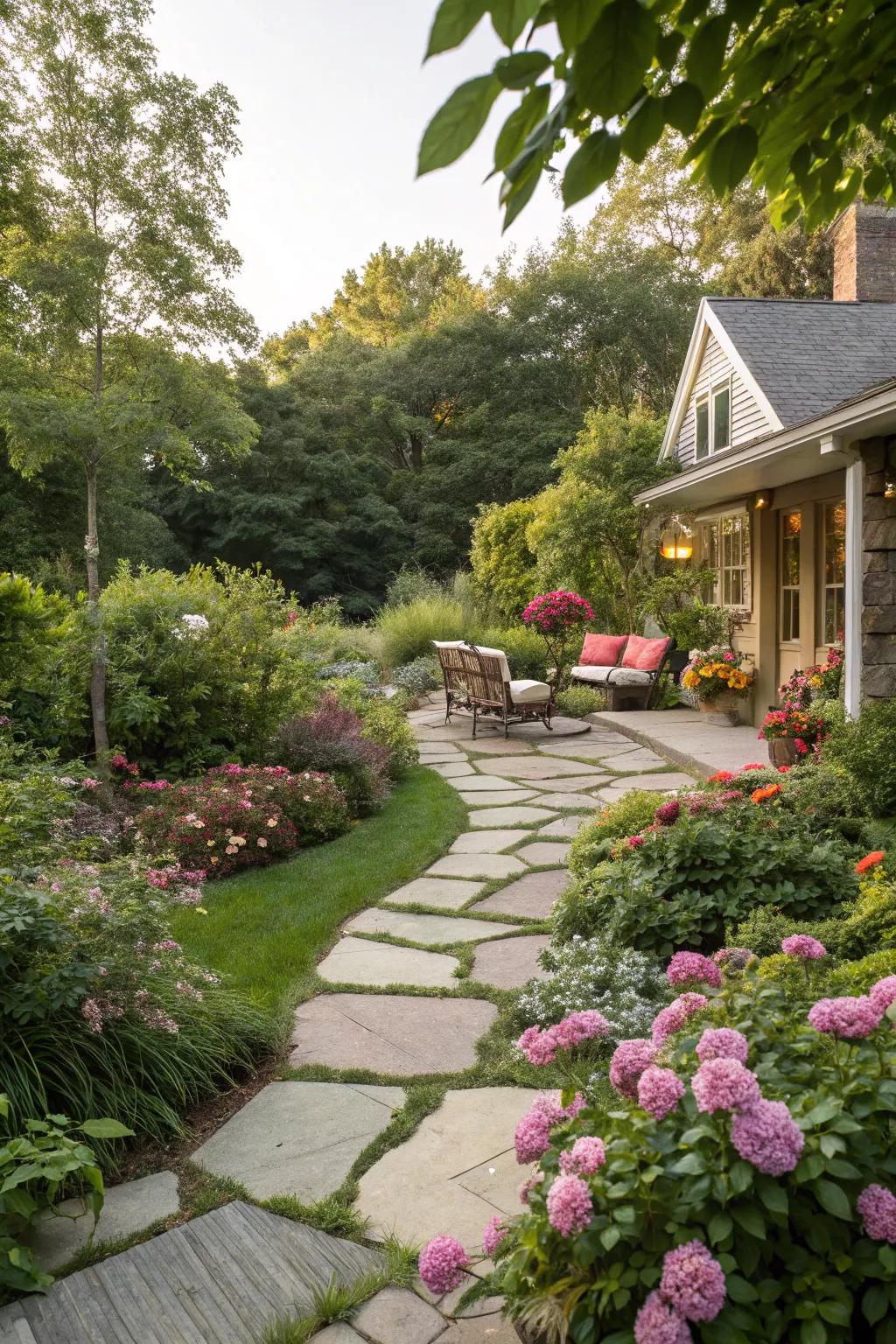 Guide guests with charming pathways.