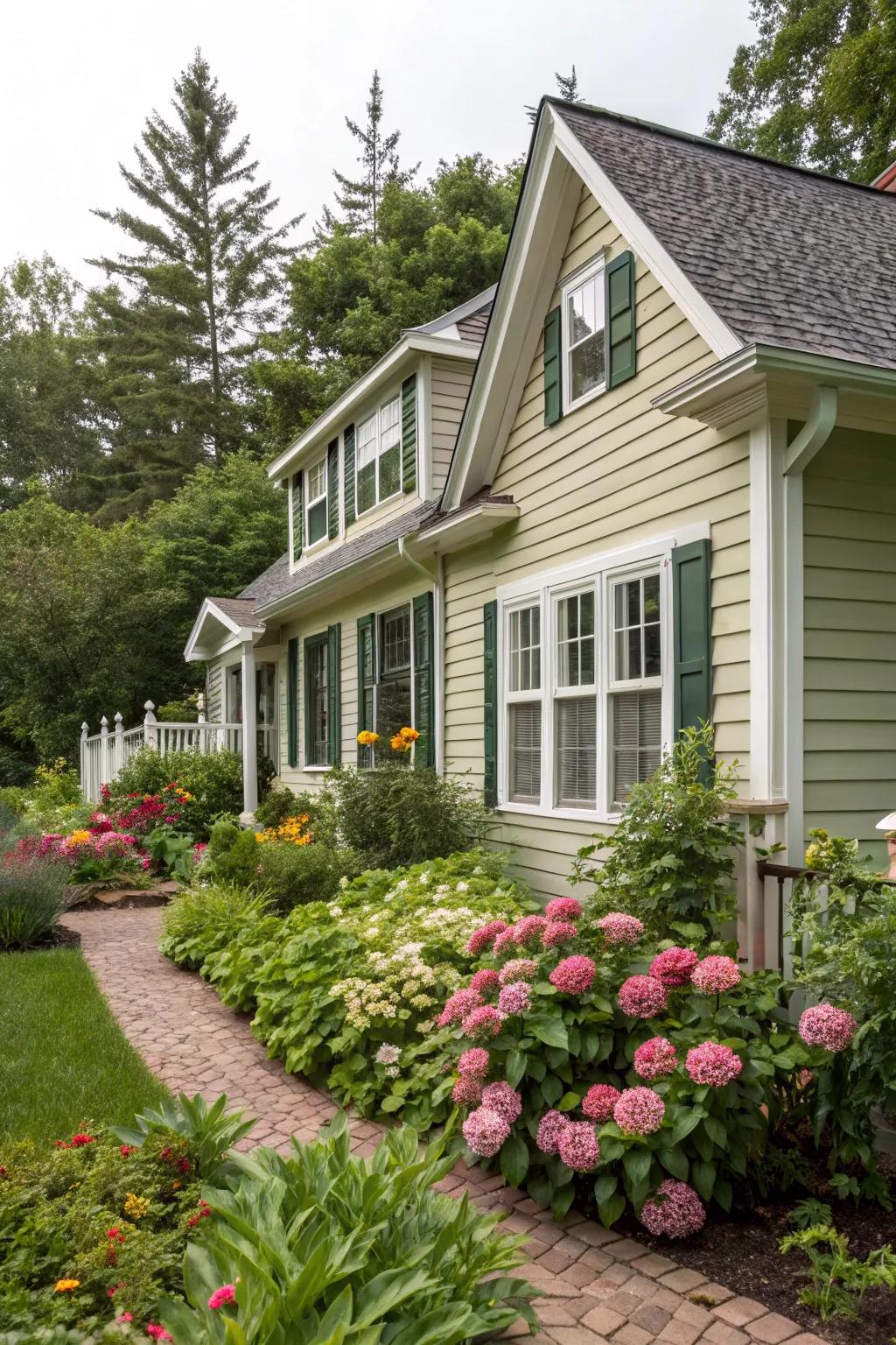 Cohesive design with complementary siding