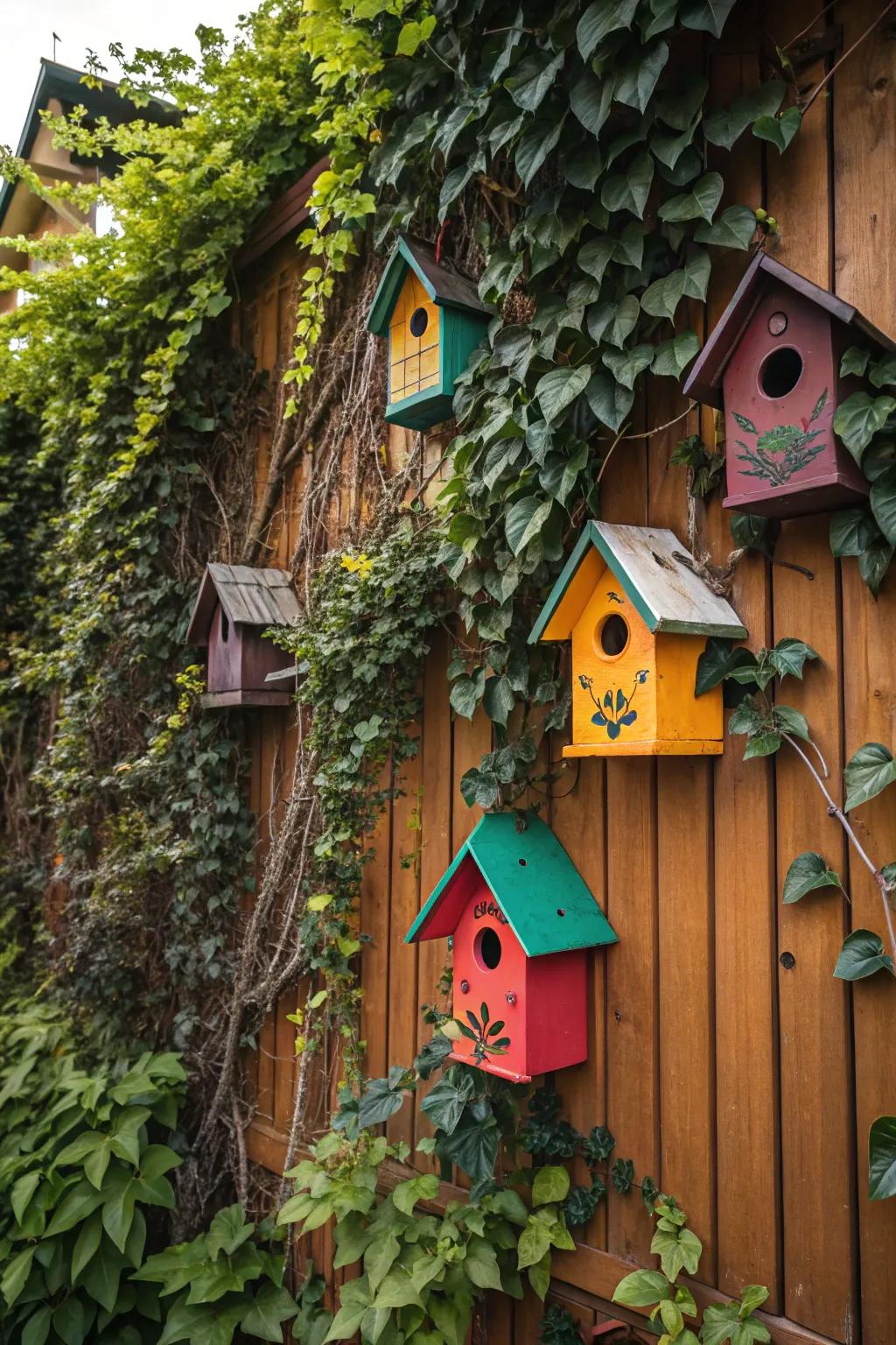 Add charm with a birdhouse bonanza.