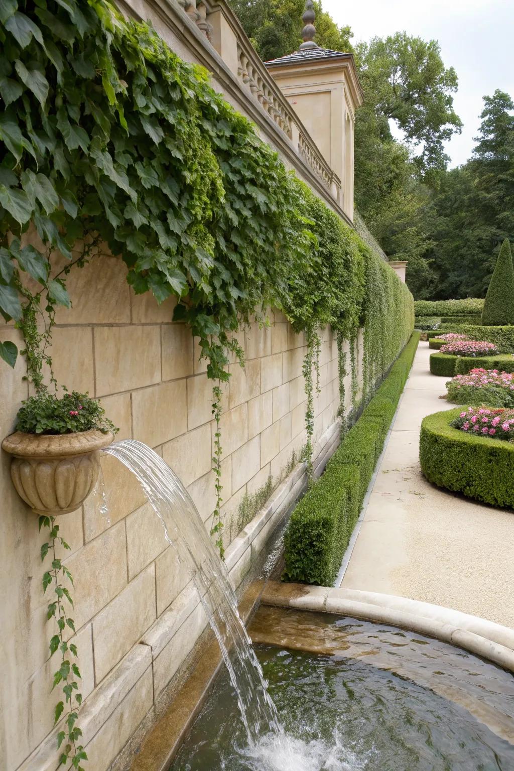 Wall water features bring tranquility and luxury to your garden.