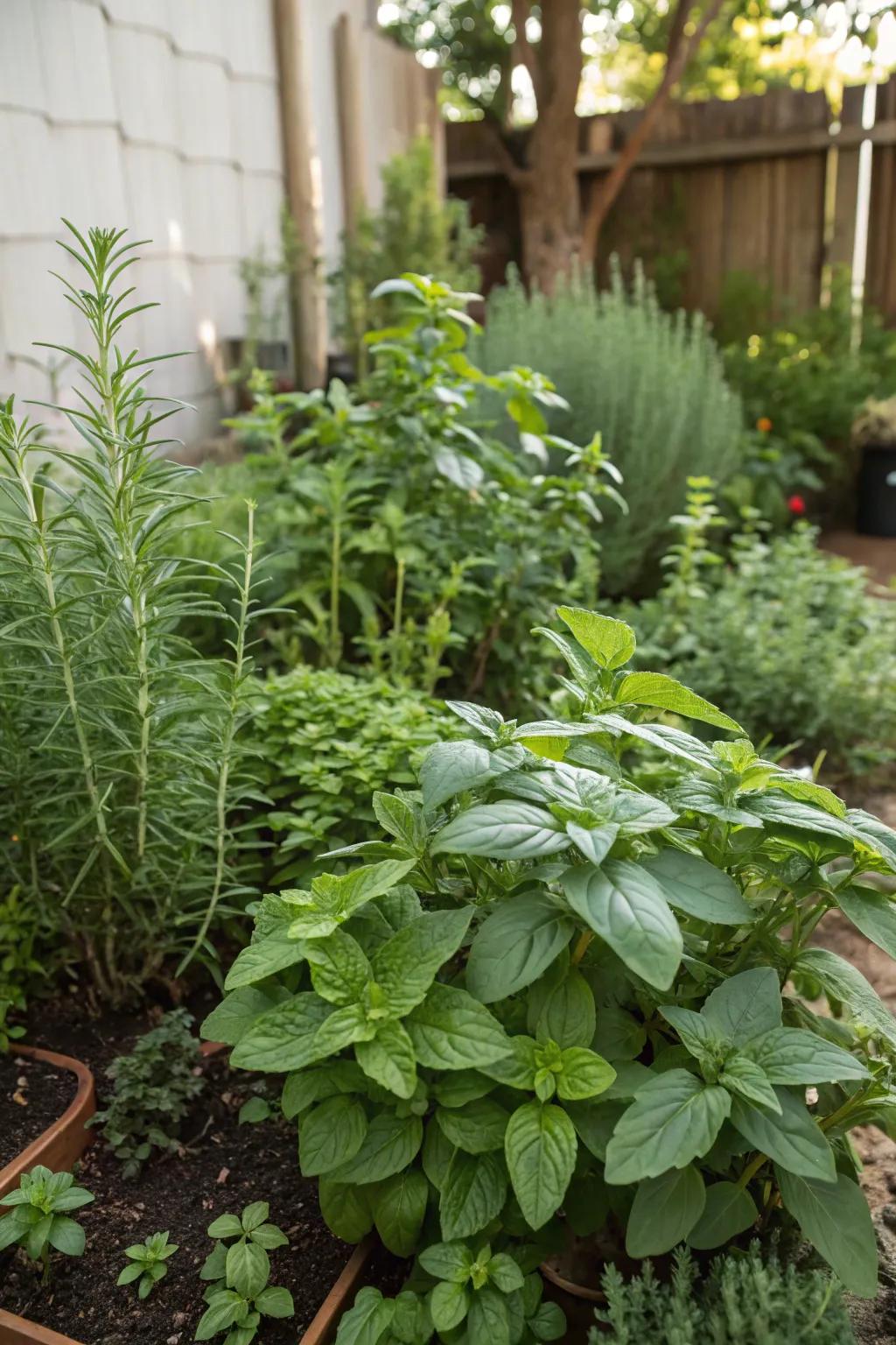 A fragrant herb garden perfect for culinary delights.