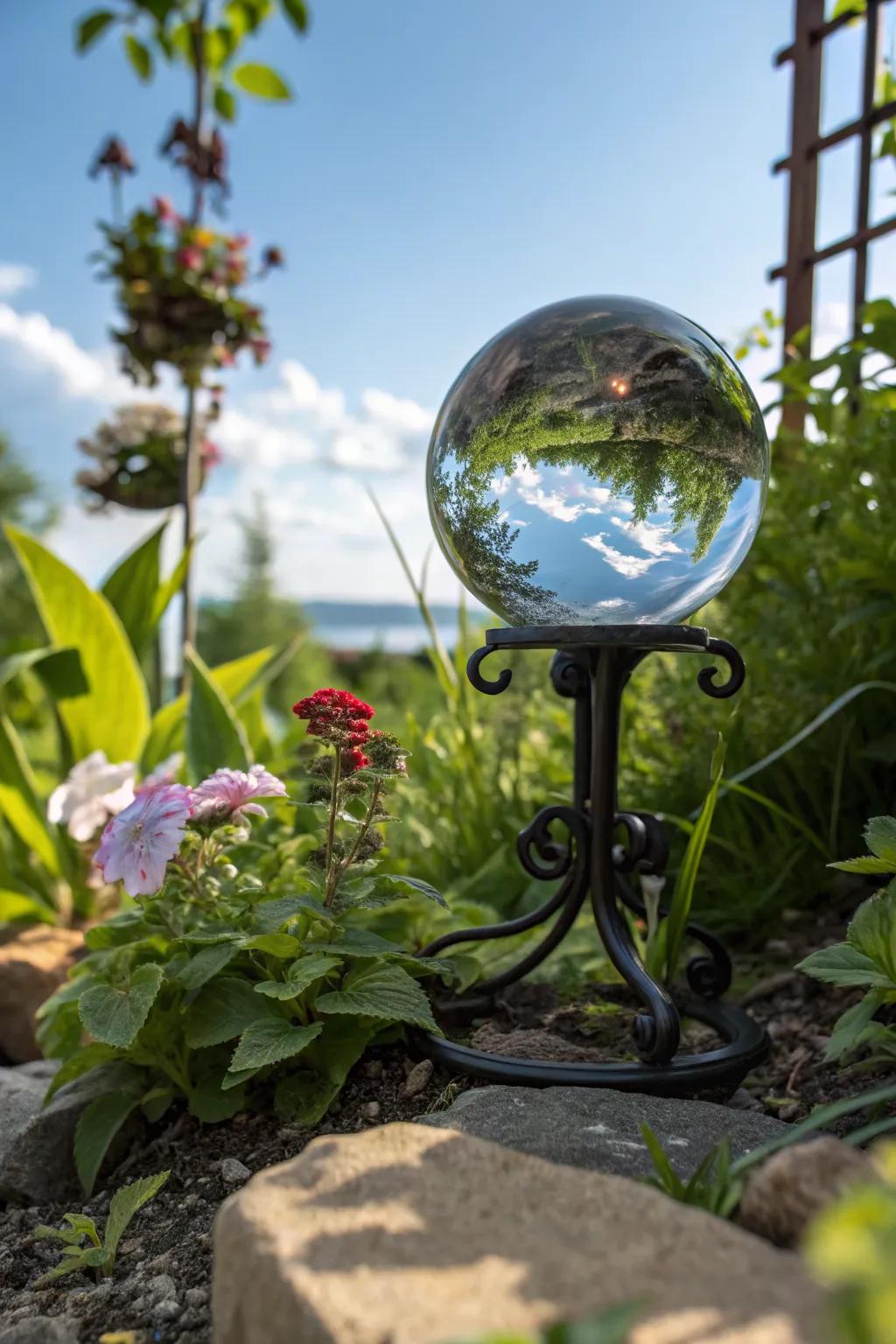 A natural plant integration creates harmony in the garden.