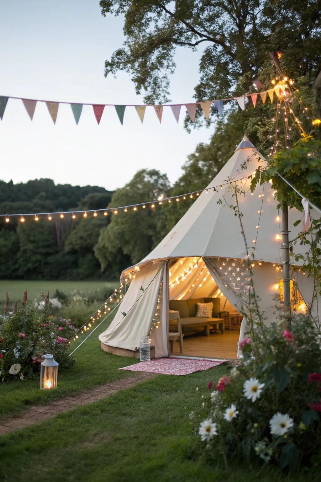 Infuse your glampsite with whimsical charm.