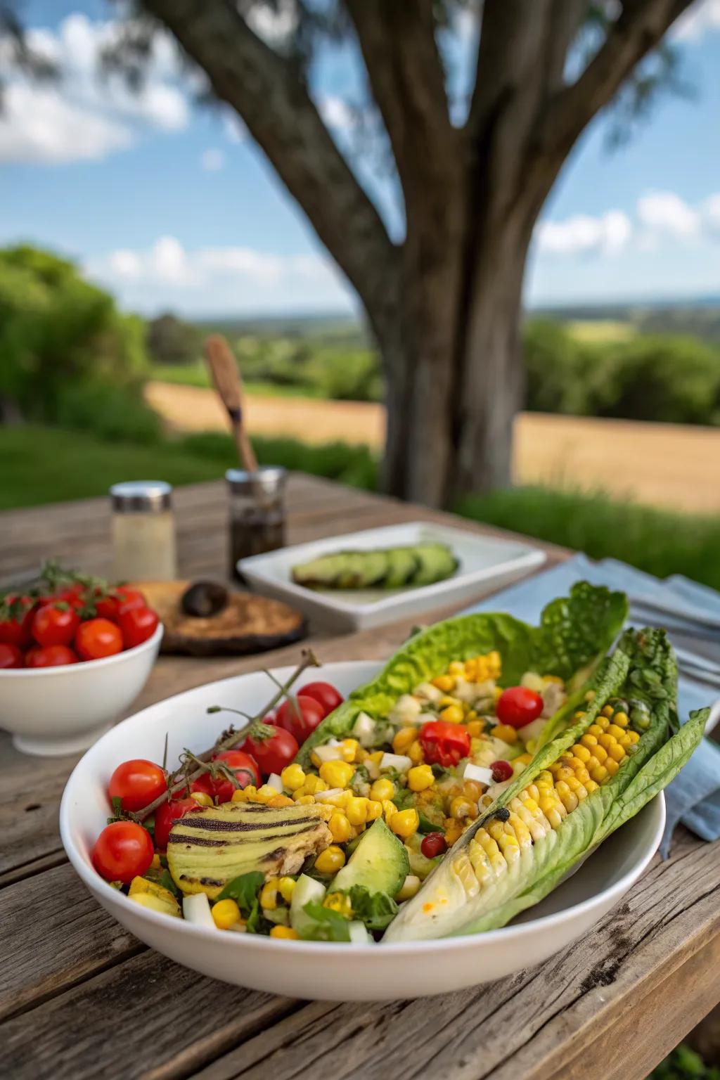 Grilled salads bring a smoky twist to fresh summer flavors.