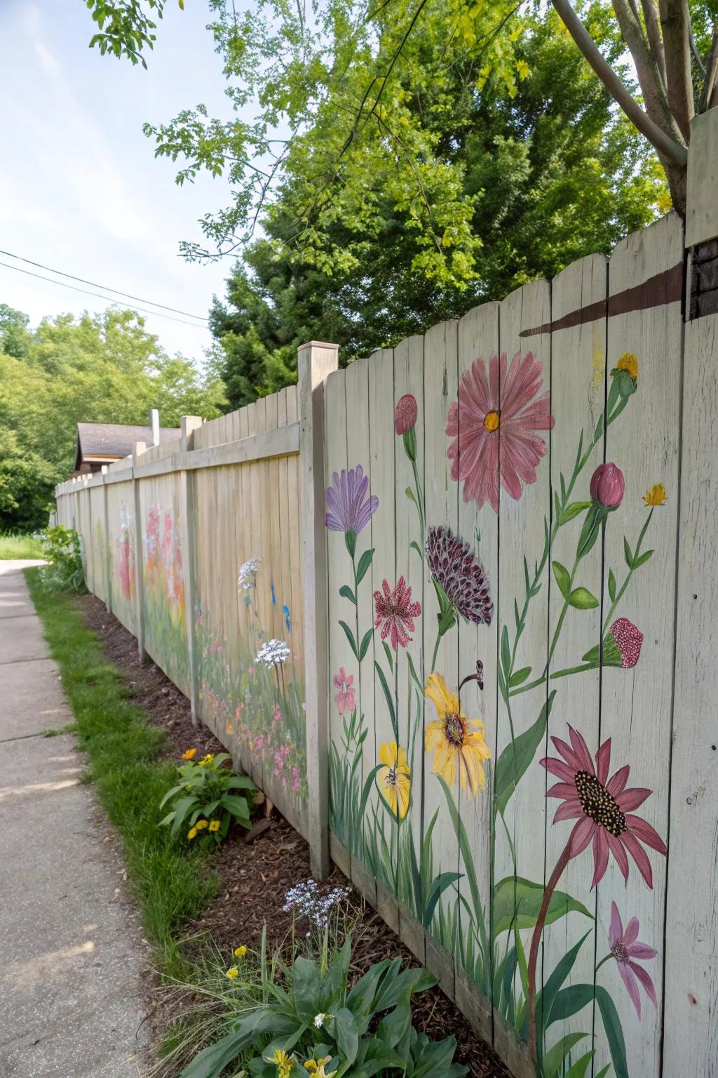 Express yourself with art on your fence.