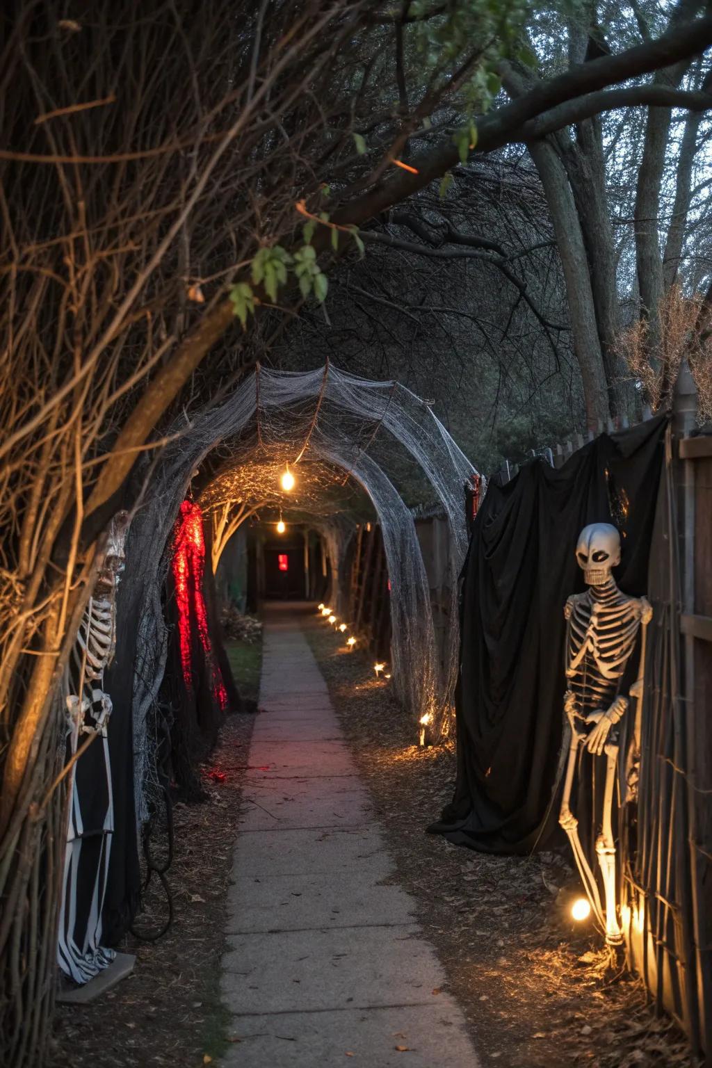 Enter the tunnel of doom if you dare.