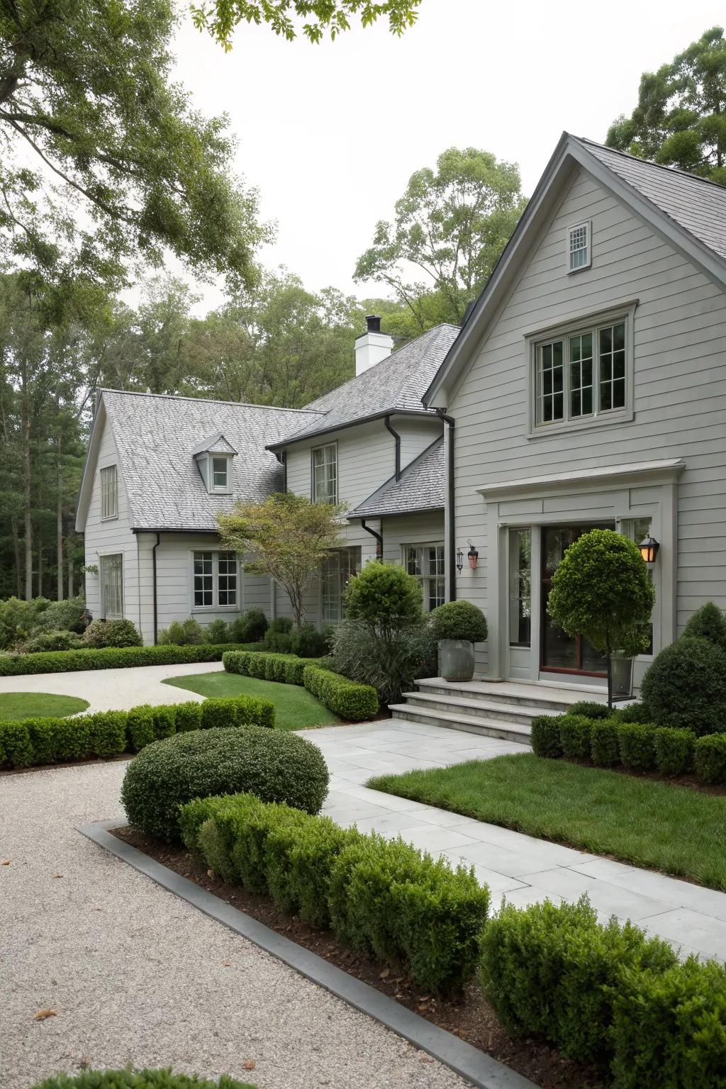 Gray exteriors offer sophistication and versatility.