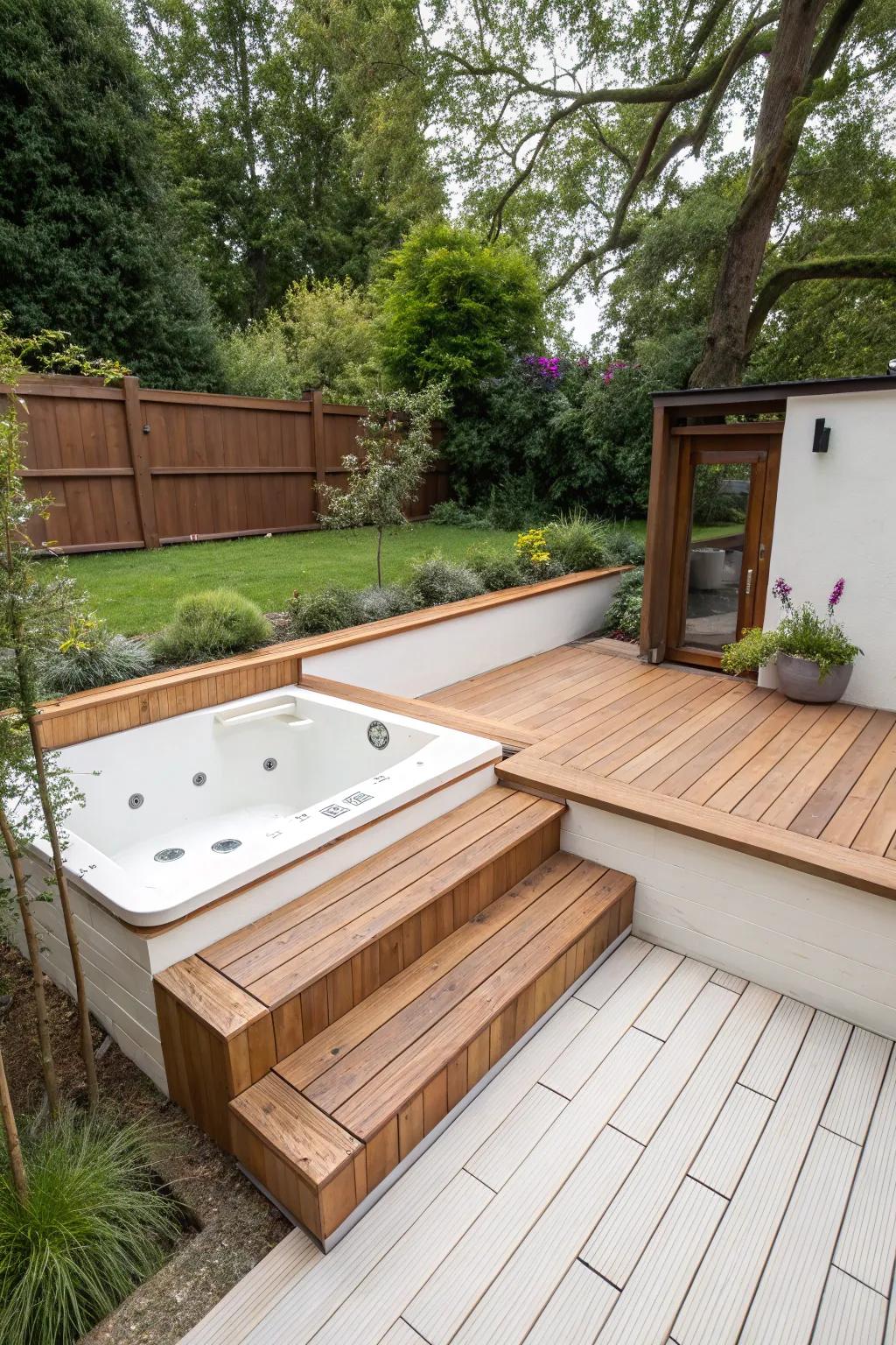 Built-in seating offers a stylish and functional solution.