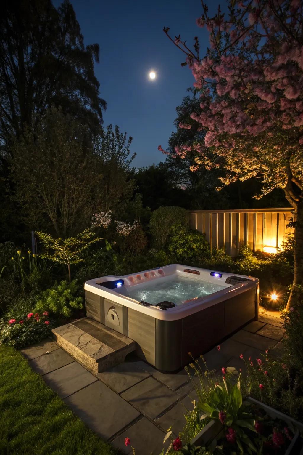 Create a magical atmosphere with integrated lighting.