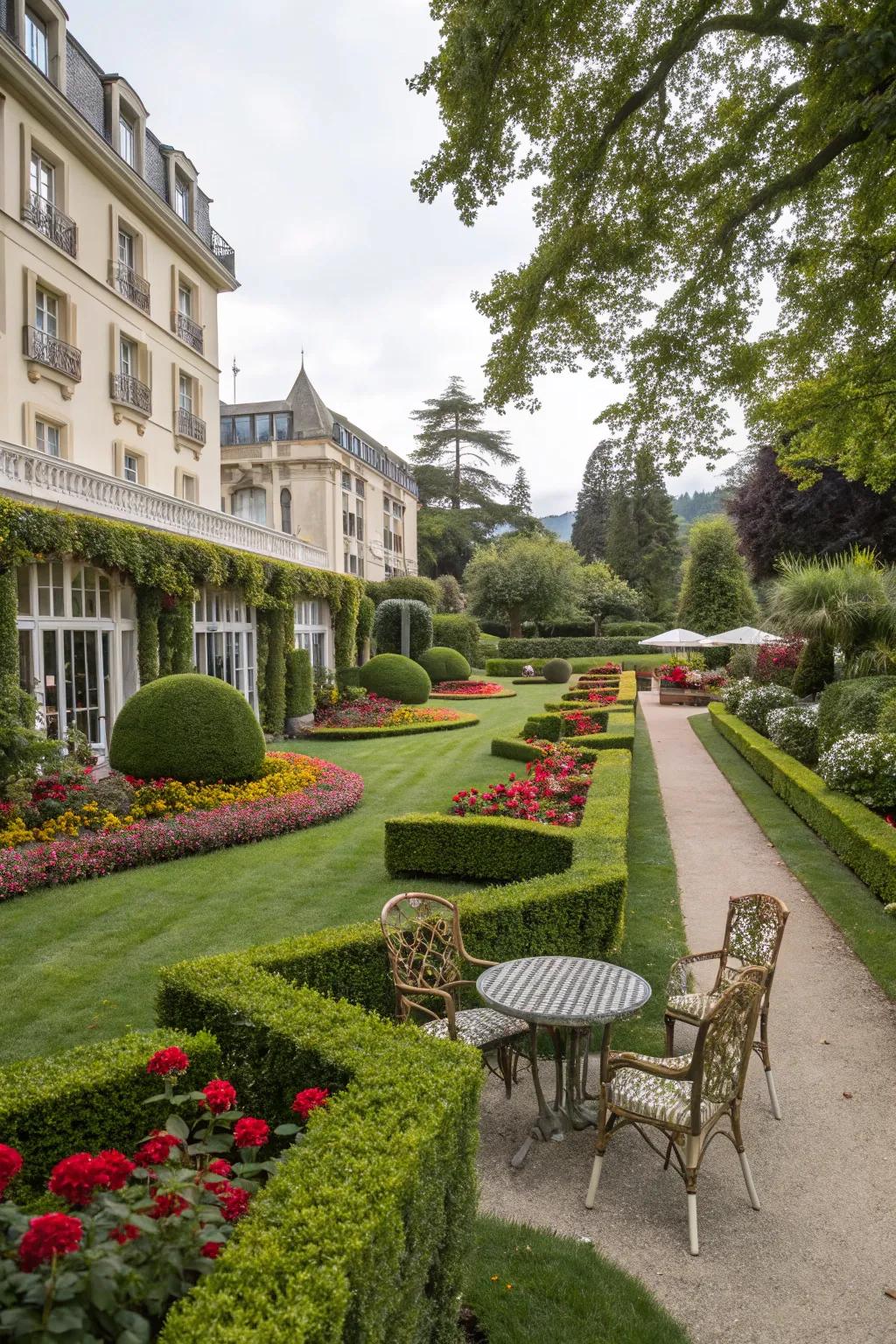 Decorative borders provide structure and elegance.