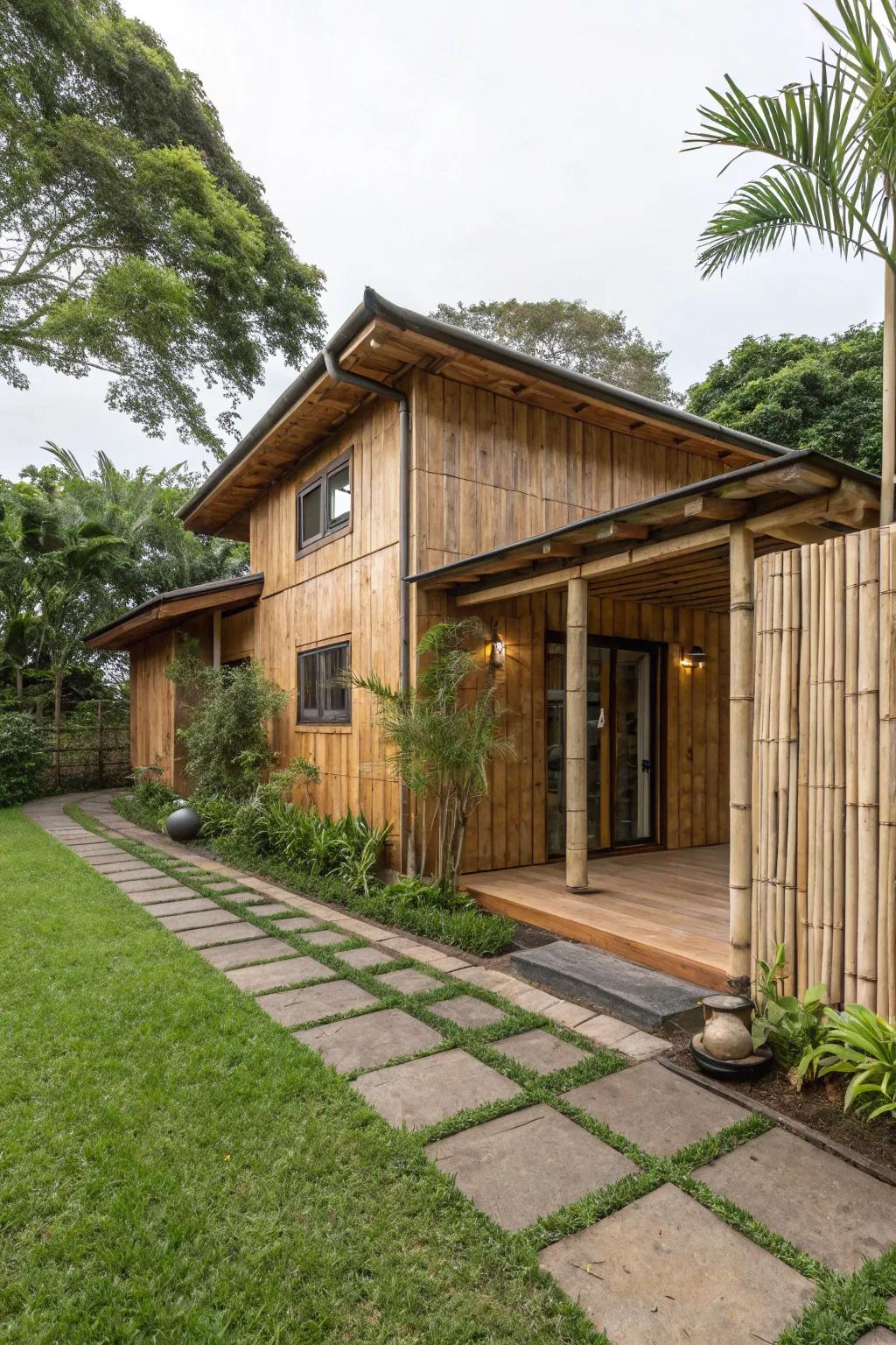 Eco-friendly materials offer sustainability and style to your home.