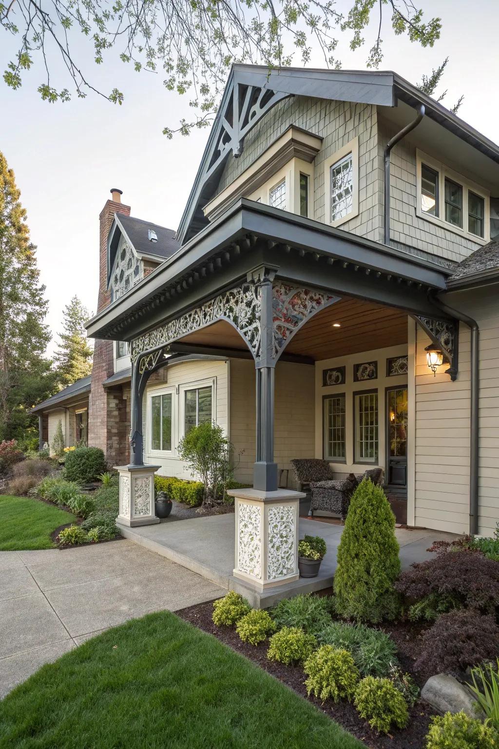 A personalized overhang that stands out with its unique design.