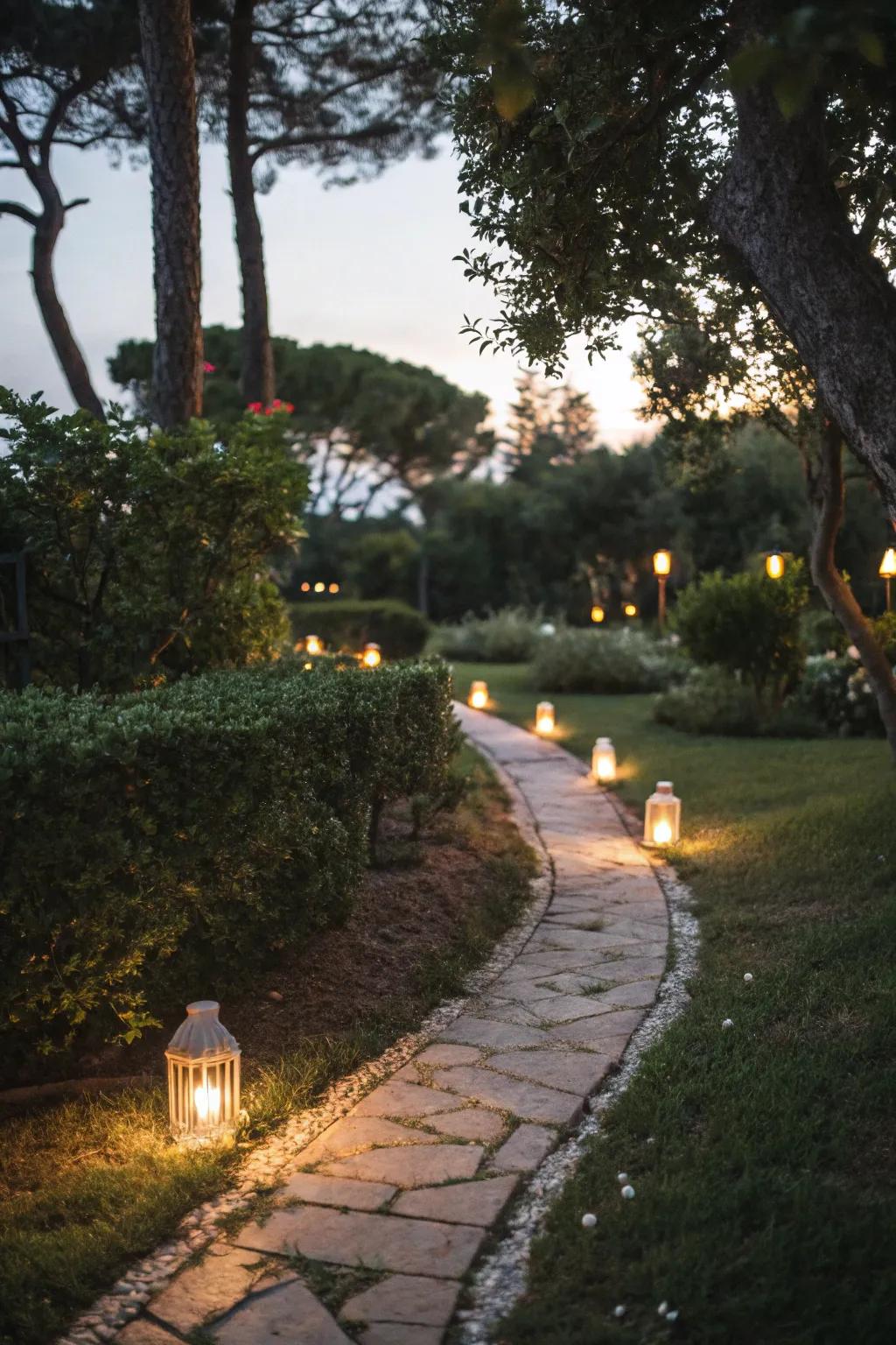 Solar lights provide an eco-friendly lighting solution.