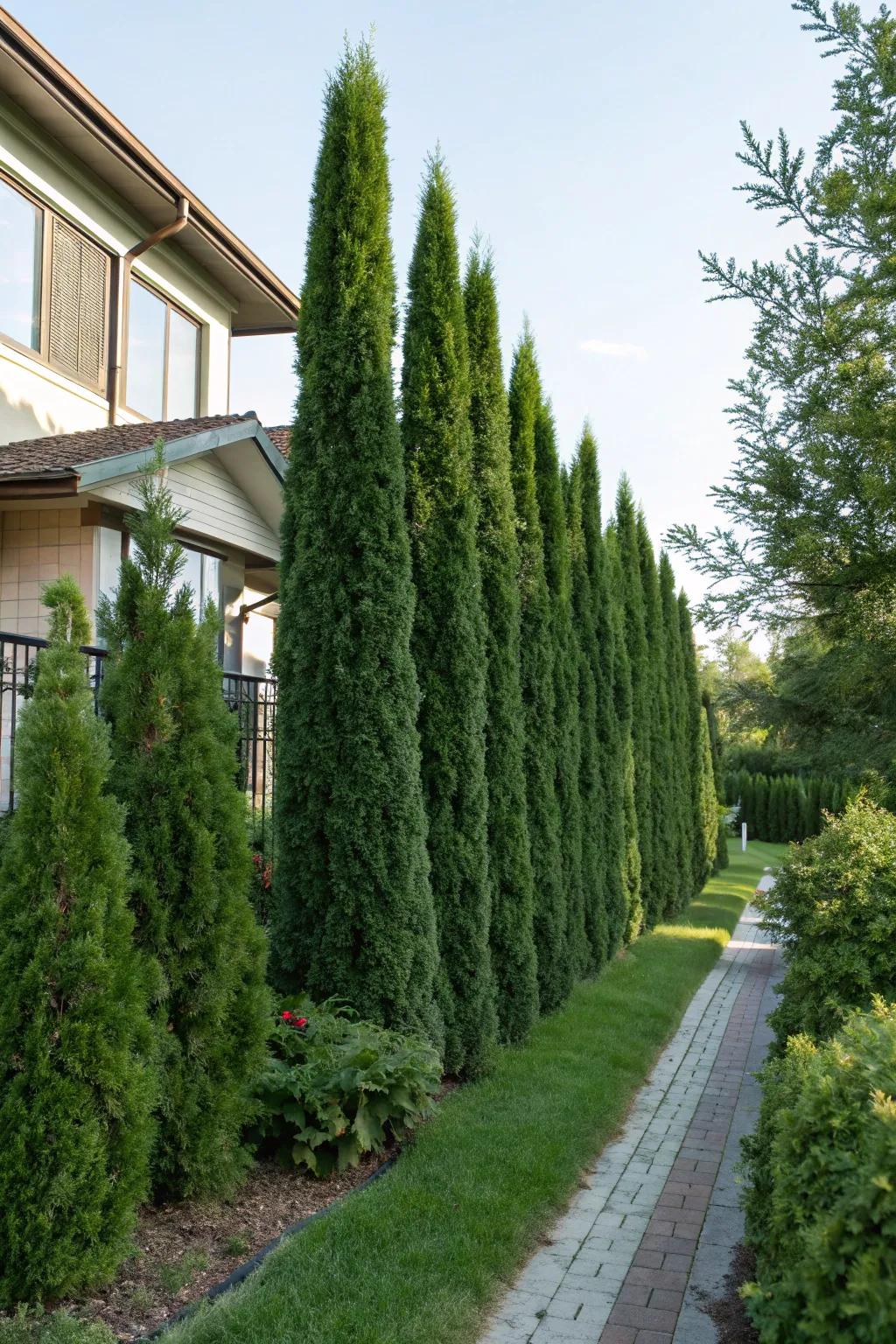 Privacy and greenery combined for a serene retreat.
