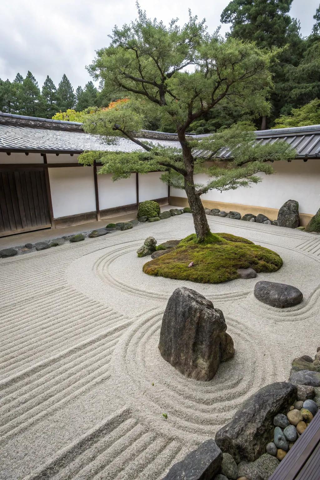 Find tranquility with a Zen garden.