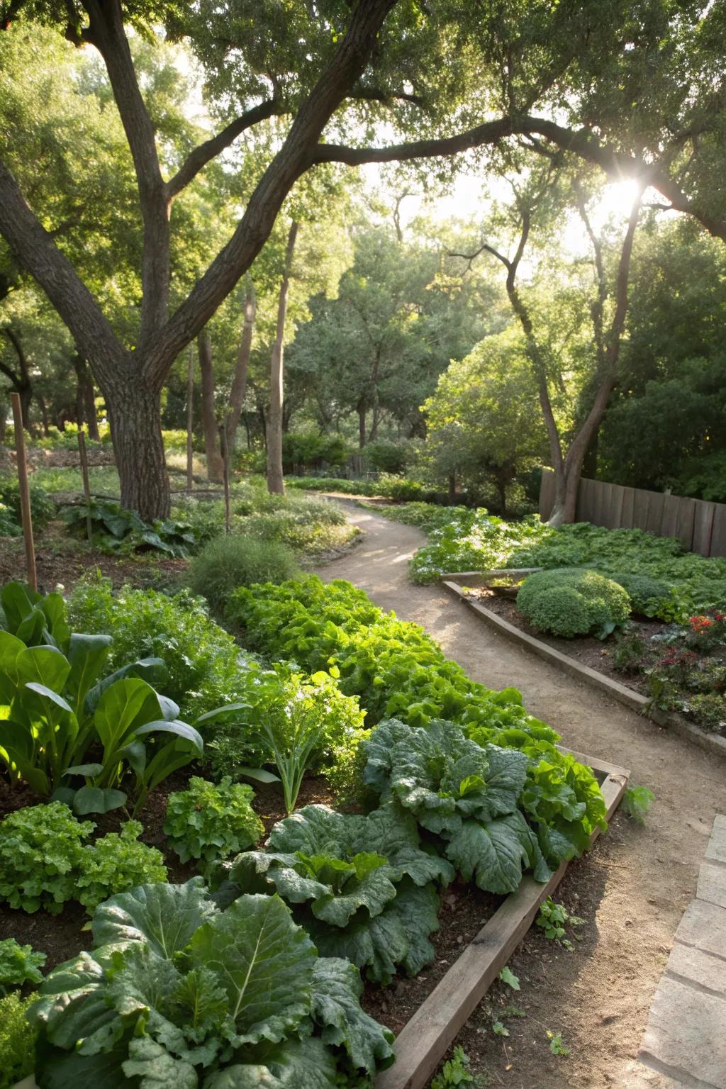 Edible plants add functionality to your shaded garden.