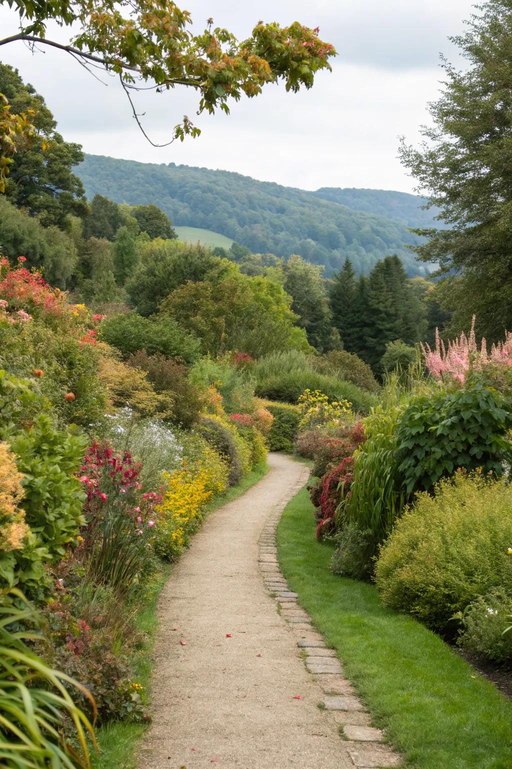Pathways that blend into their surroundings enhance natural beauty.