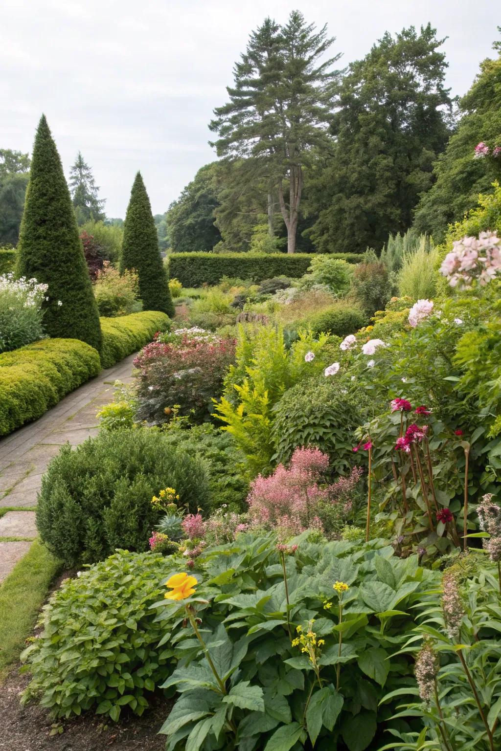 Seasonal appeal keeps the landscape vibrant and attractive year-round.