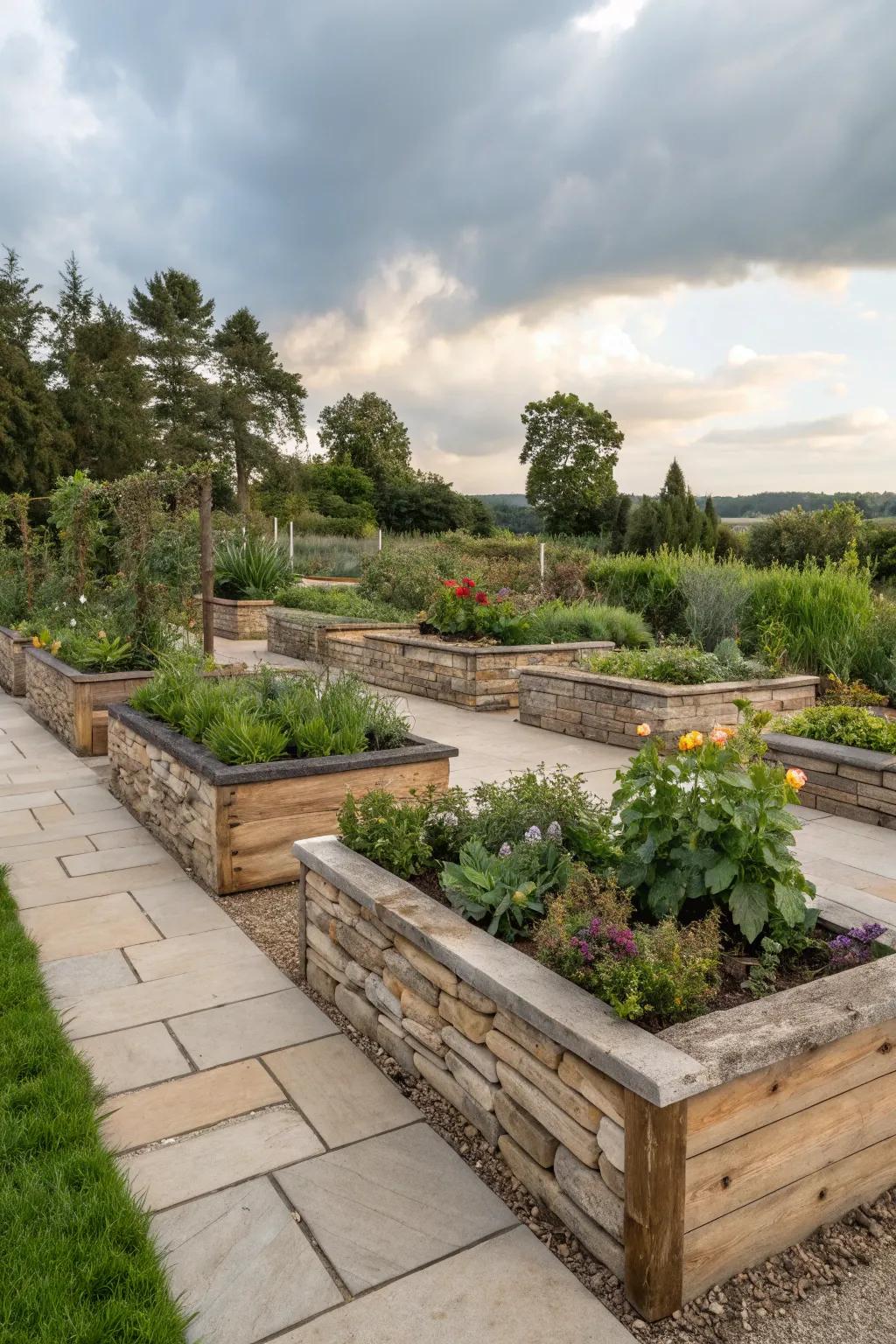 Blend textures with mixed material beds.