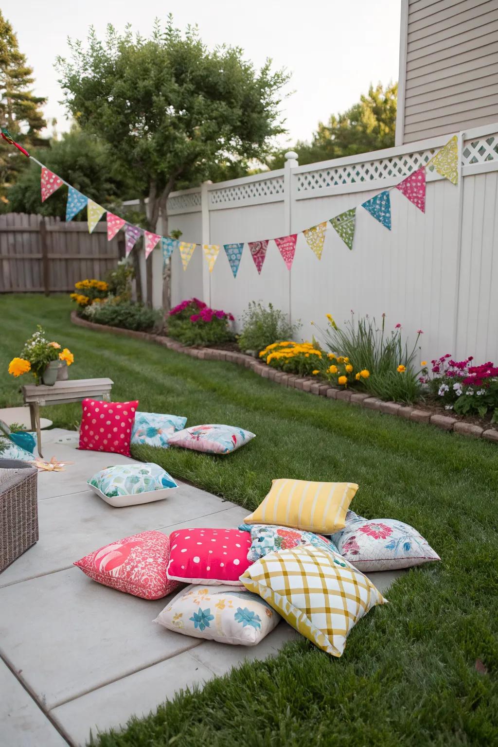 Keep your backyard fresh with seasonal decor.