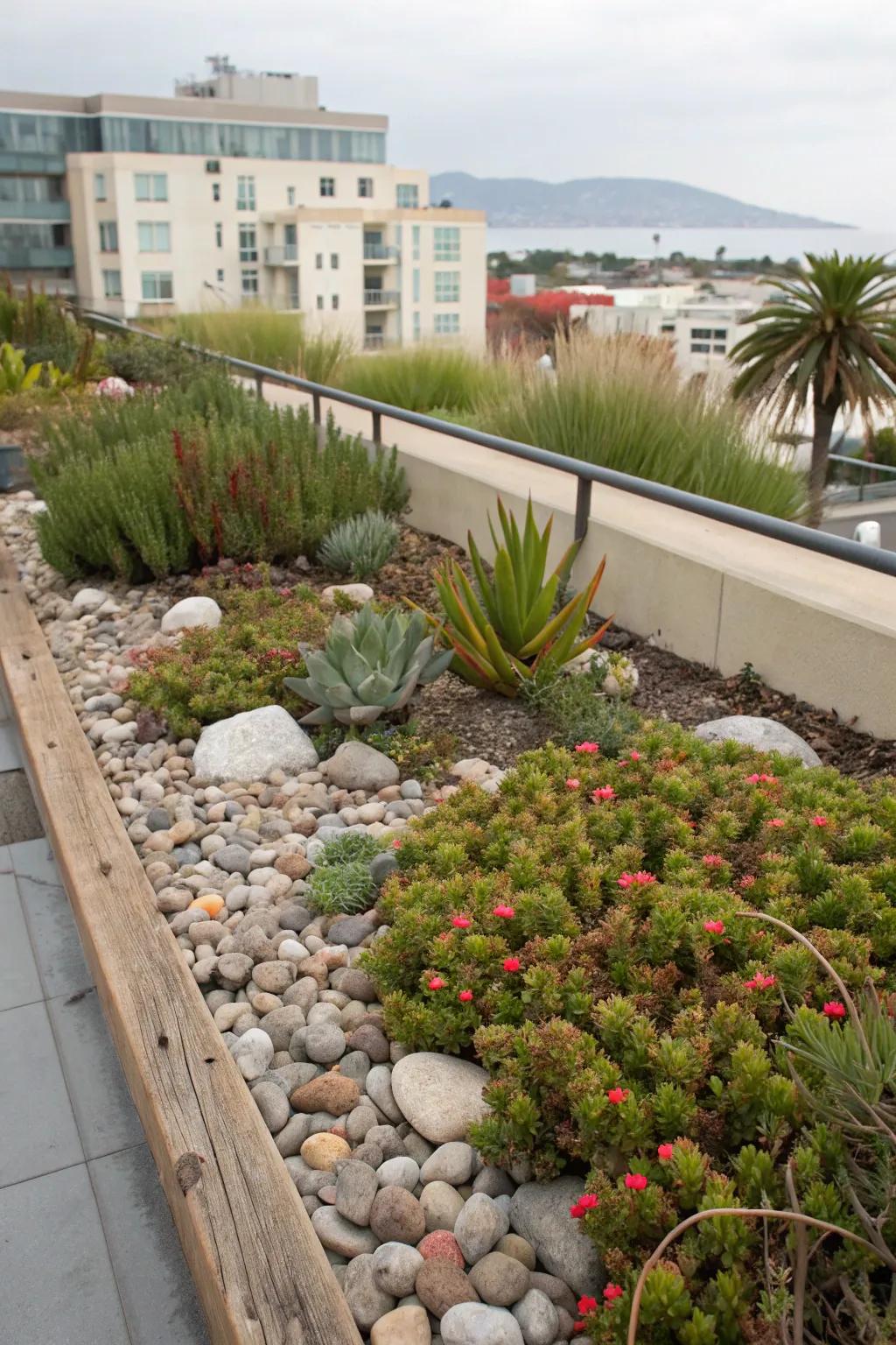Infuse your rooftop garden with a coastal vibe.