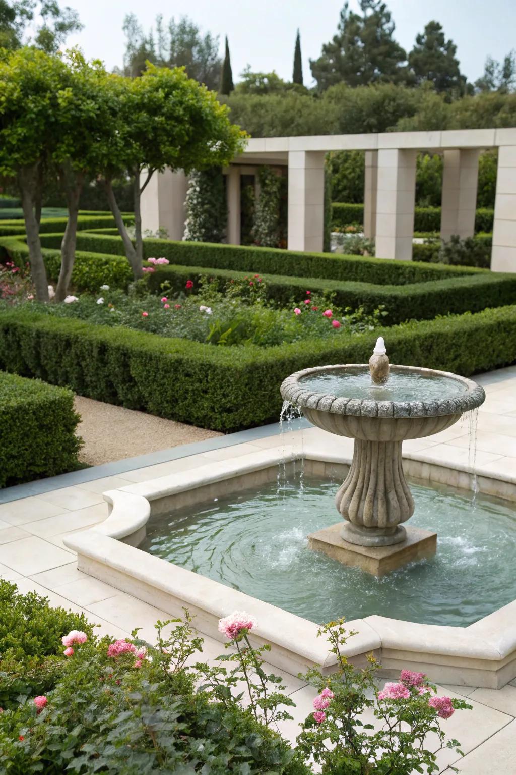 Water features add serenity and a soothing sound to your garden.
