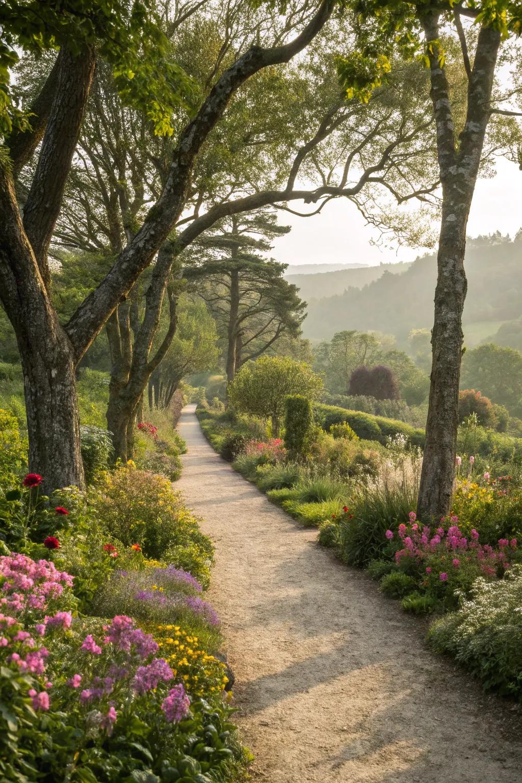 Integrate paths with nature for harmony