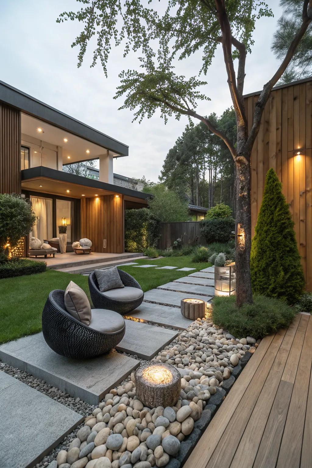 Blending modern design with natural beauty.